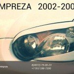 Реснички на фары 4шт Subaru Impreza Субару Импреза 2002-2005 