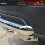 Chevrolet Captiva 2013- Защита заднего бампера d63 (дуга) d42 (дуга) декор-паз