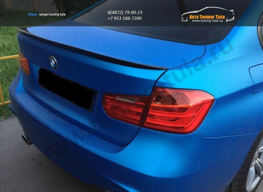 Лип спойлер багажника M-Стиль вар.1 BMW 3 series F30 2012+  /арт.234