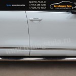 Пороги/Подножки d76 с накладками VW Туарег с 2010+