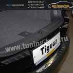 Накладка/Защита заднего бампера (нерж.) VW Tiguan/Тигуан