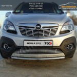 Защита переднего бампера короткая d42,4 мм Opel MOKKA 4WD Turbo 2012+