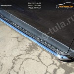 Пороги с площадкой d60.3 мм (алюминиевый лист) SUBARU Forester 2013+