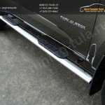 Комплект порогов 120х60мм овальные с накладками Chevrolet Trailblazer 2013+ 
