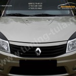 Накладки на фары / реснички / Renault SANDERO 2009 +