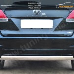 Защита заднего бампера 75х42 (дуга овальная) Toyota VENZA 2013+