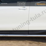 Пороги труба d63 (вариант 1)  Subaru Forester 2013+