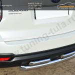 Защита заднего бампера d63 (дуга) d42х2 (дуга) Subaru Forester 2013+