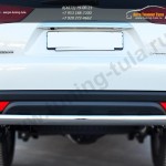 Защита заднего бампера 75х42 (овальная дуга) Mitsubishi Pajero Sport 2013+