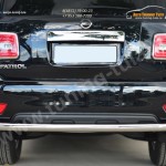 Nissan Patrol 2014-Защита заднего бампера d63 (секции)