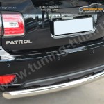 Nissan Patrol 2014- Защита заднего бампера d76 (дуга) 