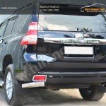 Защита заднего бампера уголки d76(секции) Toyota Land Cruiser Prado 150 2014+