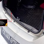 Порожек+Накладка на задний бампер Renault Logan 2014+