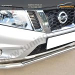 Nissan Terrano 2014-  Защита переднего бампера d63 (секции) / арт.144-38