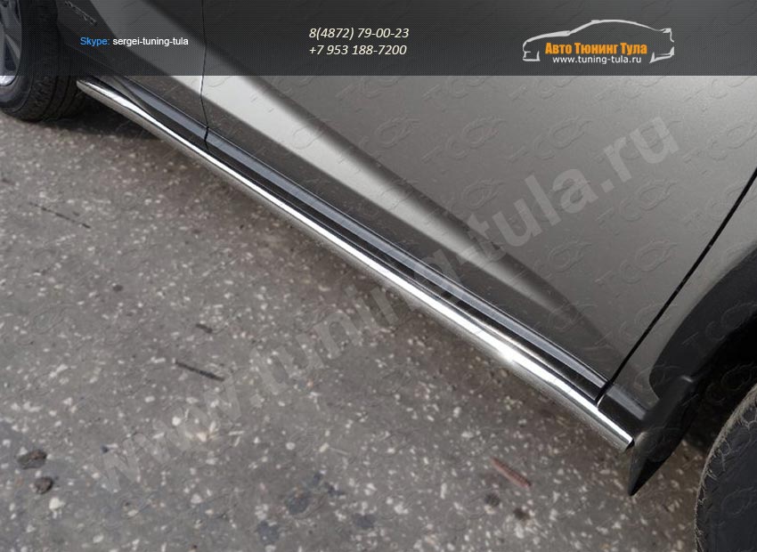 Пороги труба 60,3 мм Lexus NX 300H 2014+/арт.301-11