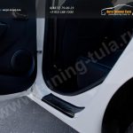 Накладки на внутренние пороги дверей Renault SANDERO 2014+