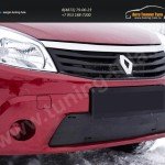 Зимняя заглушка решетки переднего бампера Renault Sandero 2009-2013