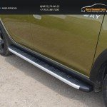 Пороги алюминиевые с пластиковой накладкой 1720 мм Renault Sandero Stepway 2014+
