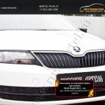 Накладки на передние фары (реснички) Skoda Rapid 2012+