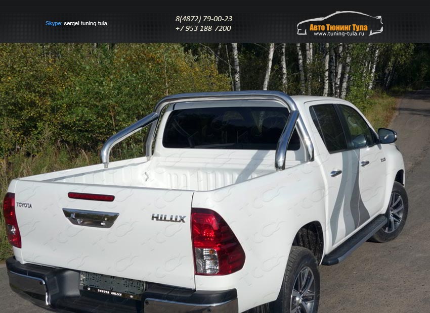 Защита кузова 76,1 мм Toyota Hilux 2015 /арт.820-5