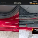 Накладки на внутренние пороги дверей Renault Sandero (Sandero Stepway) 2009-2013