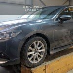 Mazda 6 2013- накладки на пороги ABS пластик-Пороги 2 шт. / 110-5