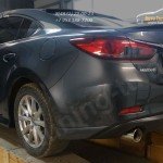 Mazda 6 2013-Накладка на задний бампер	 ABS пластик  Диффузор 1 шт., боковые клыки 2 шт. / арт.110-2