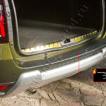 Накладка на задний бампер (Вариант 3) Renault Duster 2010-2014, 2015- NR-151602