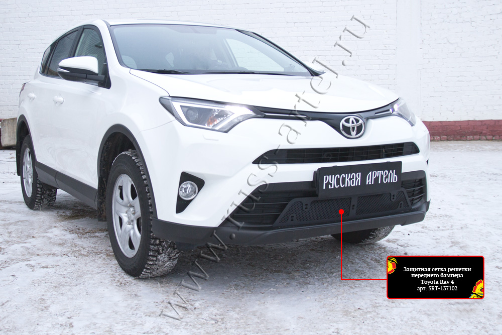 Защитная сетка решетки переднего бампера Toyota Rav4 2015-SRT-137102