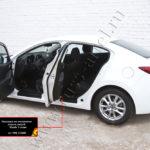 Накладки на внутренние пороги дверей Mazda 3 седан 2013- NM-152602