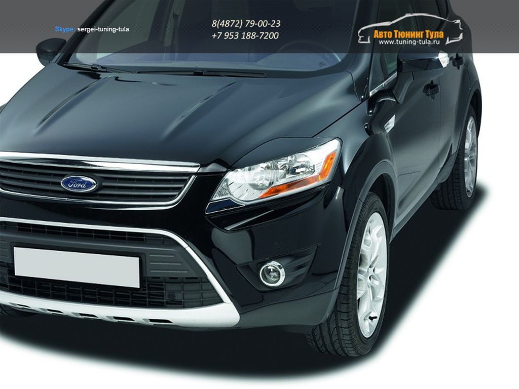 Накладки фар / Реснички 2шт Ford KUGA 2008-2013 /арт.844