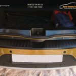 Накладка на задний бампер + порожек багажника Рено Сандеро 2 | Renault Sandero 2 2014-"АртФорм" с 2014 г.в. / арт.845
