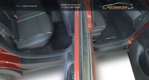 Накладки в проемы (передних и задних) дверей "КАРТ" для Renault Arkana / Рено Аркана 2019, 2020 /арт.861
